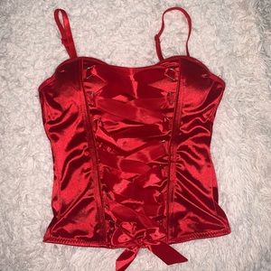 Red Spirit Corset Top